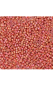 Miyuki rocailles Perlen 15/0 - Opaque glazed frosted rainbow cardinal red 15-4695